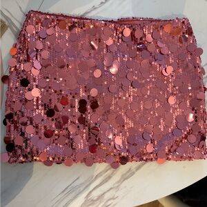 Sequin Pink Dolls Kill Mini Skirt